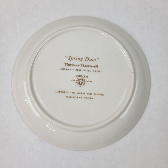 Norman‎ Rockwell "Spring Duet" Gorham Fine China Children's Set - Picture 5 of 15